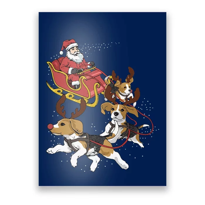 Funny Beagle Christmas Tee For Cute Dog Lovers Poster