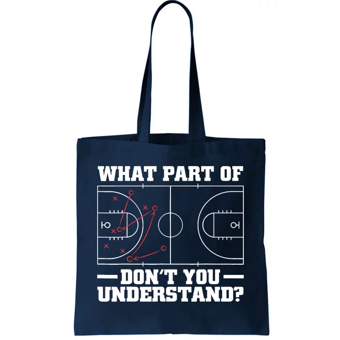 Funny Basketball Coach For Tactic Diagram Board Tote Bag