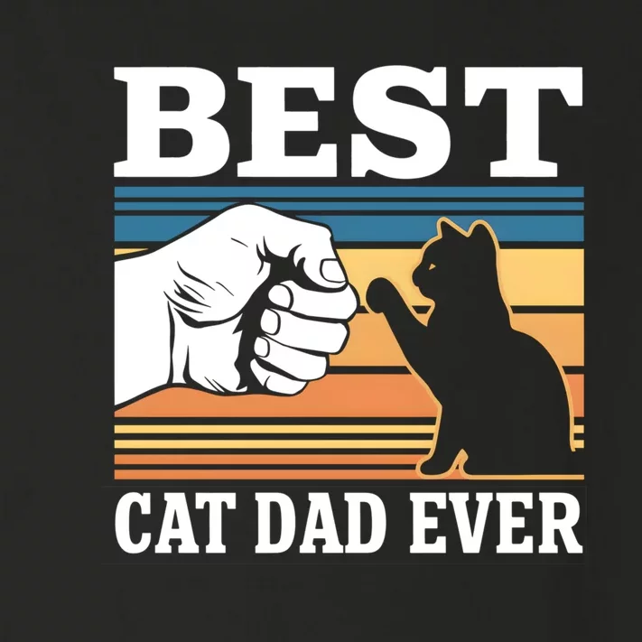 Funny Best Cat Dad Ever Gift Toddler Long Sleeve Shirt