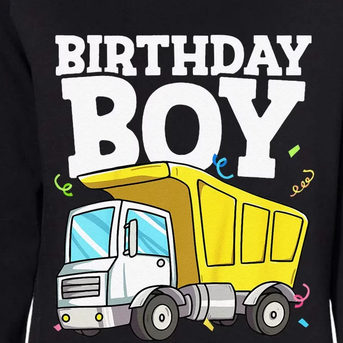 Funny Birthday Construction Truck Theme Party Womens California Wash Sweatshirt