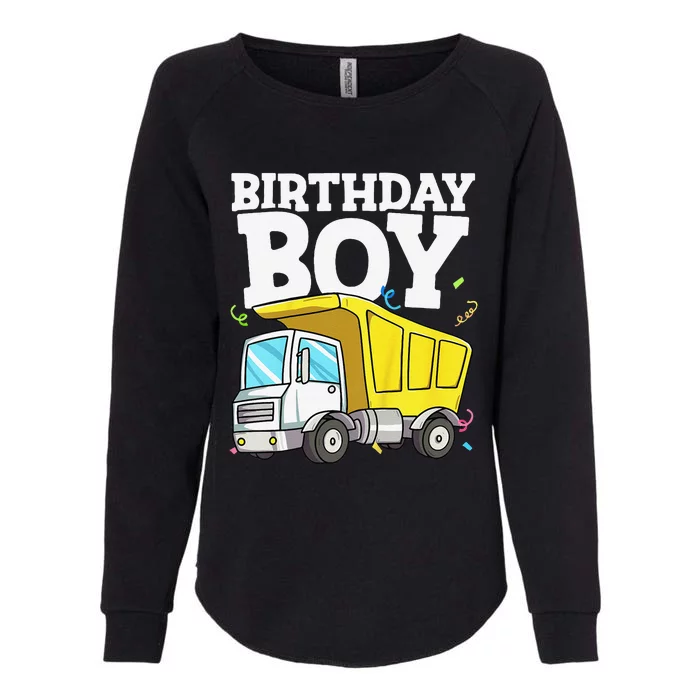 Funny Birthday Construction Truck Theme Party Womens California Wash Sweatshirt