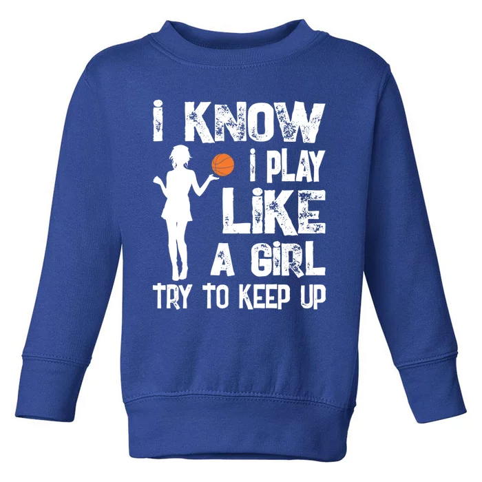 Funny Basketball Cute Gift For Teen Dad Mom And Son Toddler Sweatshirt