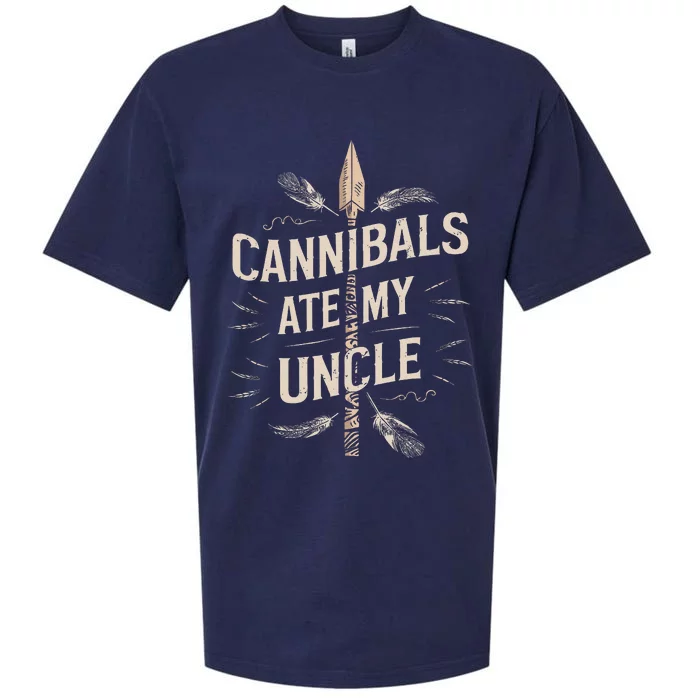 Funny Biden Cannibals Ate My Uncle Sueded Cloud Jersey T-Shirt