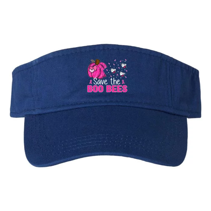 Funny Breast Cancer Awareness Save The Boo Bees Ribbon Cool Gift Valucap Bio-Washed Visor