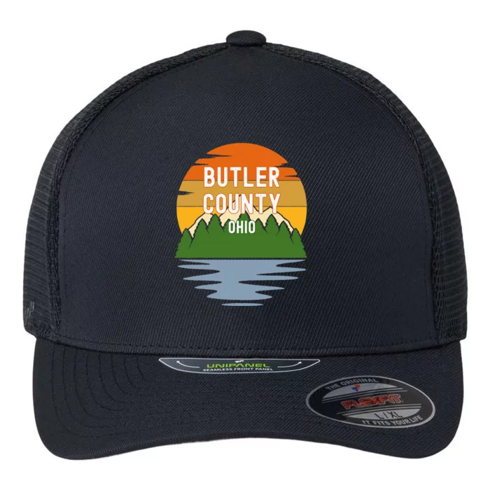 From Butler County Ohio Vintage Sunset Flexfit Unipanel Trucker Cap