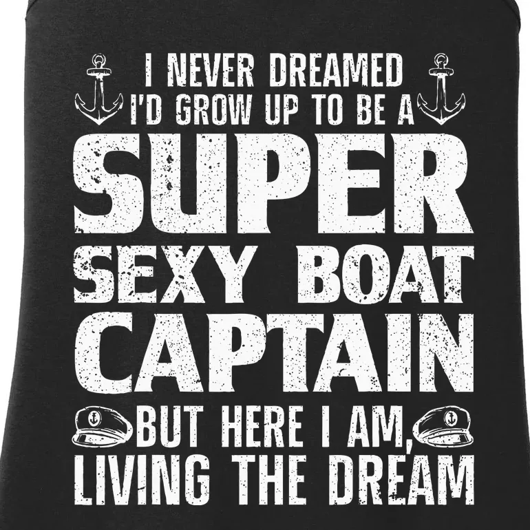 Funny Boat Captain Boating Ladies Essential Tank