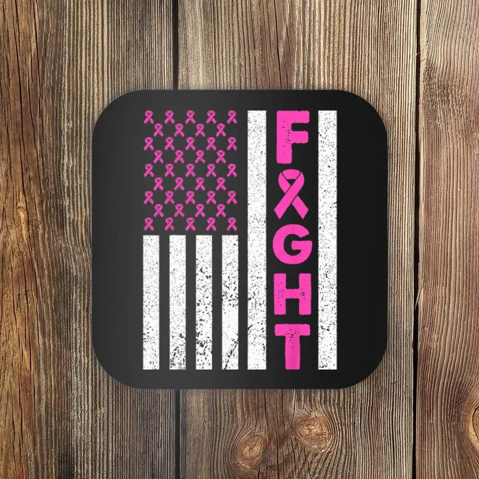 Fight Breast Cancer Breast Cancer Awareness Items Coaster