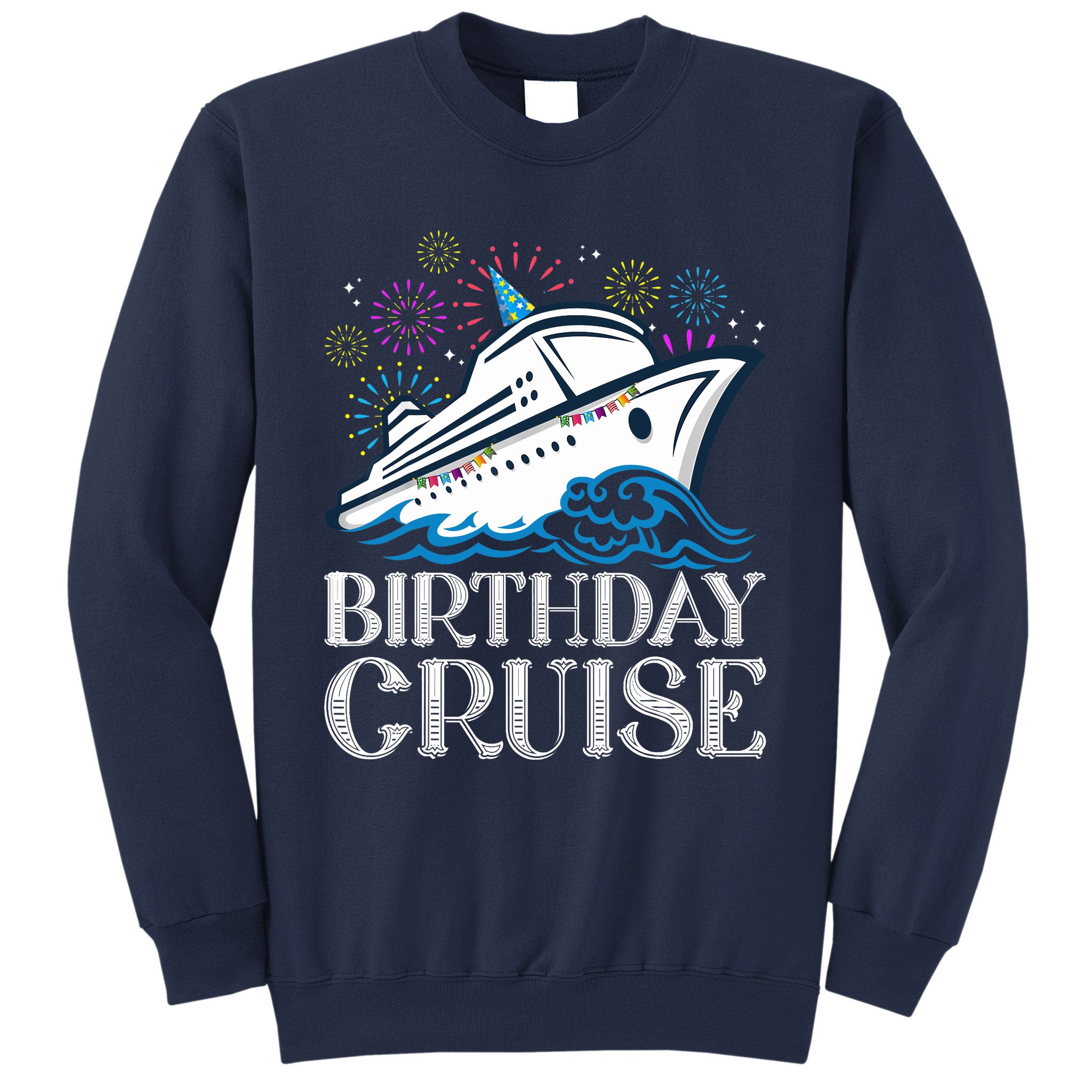 NOVELTY BEAR SWEATSHIRT WHITE/CRUISE NAVY