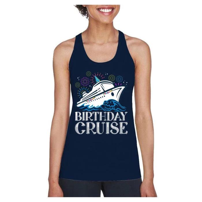 Funny Birthday Cruise Women's Racerback Tank