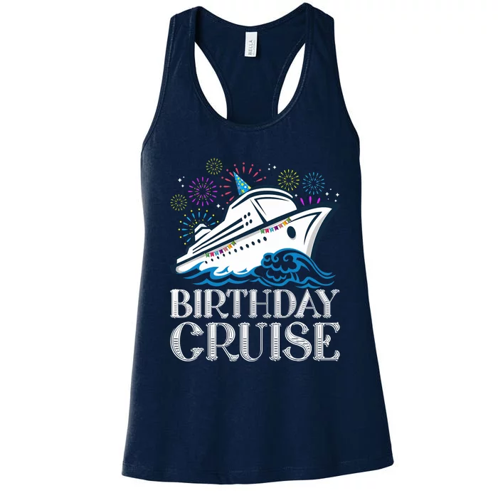 Funny Birthday Cruise Women's Racerback Tank