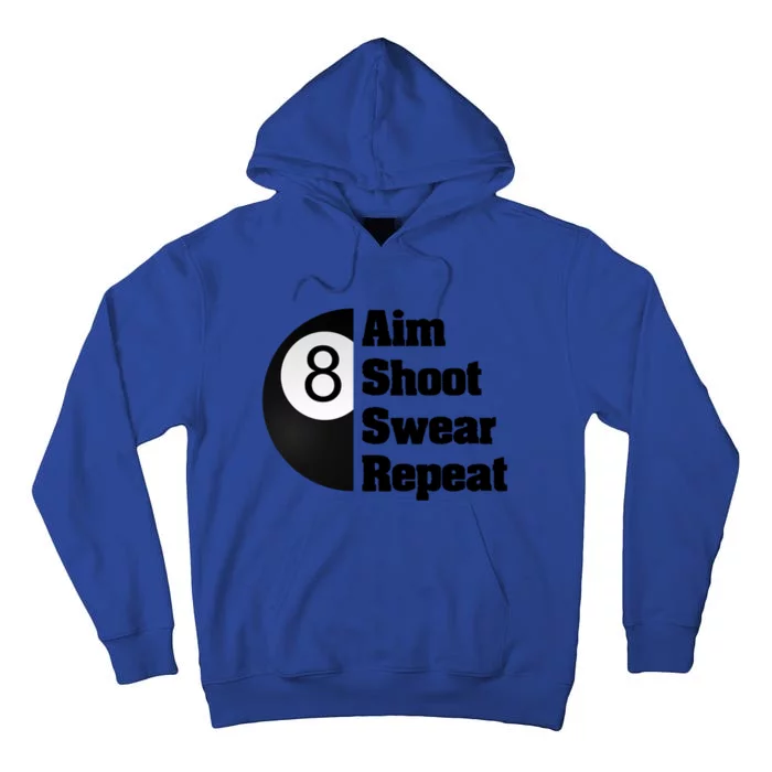 Funny Billiard Cool Gift For 8ball Pool Player Tall Hoodie