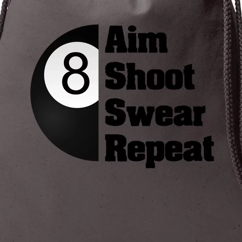 Funny Billiard Cool Gift For 8ball Pool Player Drawstring Bag