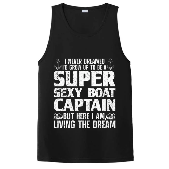 Funny Boat Captain Design For Boating Boat Captain Performance Tank