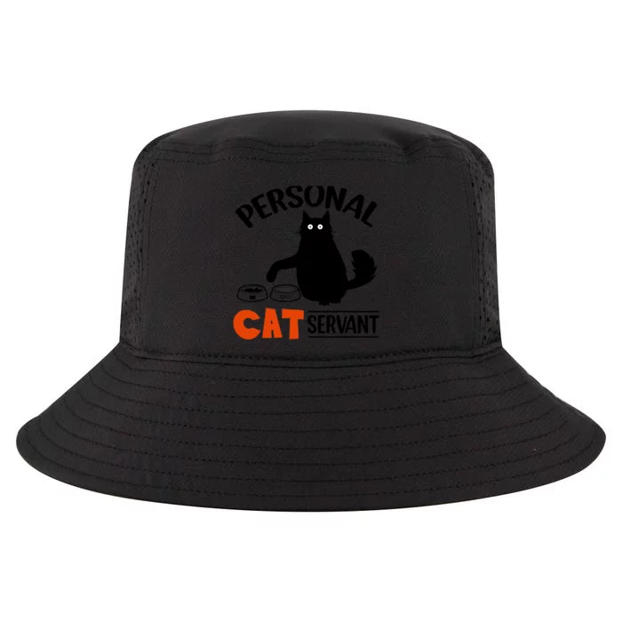 Funny Black Cat Personal Cat Servant Cool Comfort Performance Bucket Hat