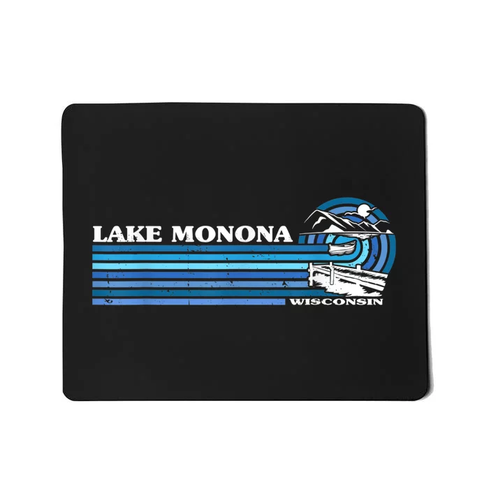 Fishing Boating Camping Lake Vacation Lake Monona Mousepad