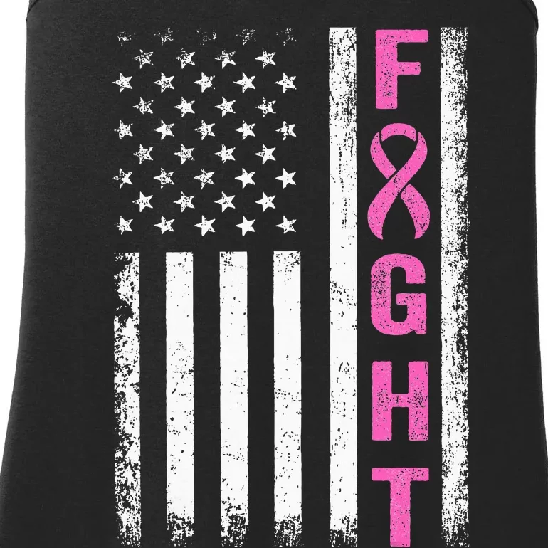 Fight Breast Cancer Awareness Pride Ladies Essential Tank