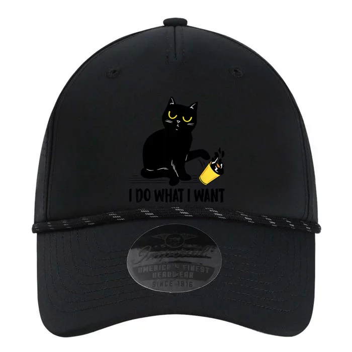 Funny Black Cat I Do What I Want Cat Lover Gifts Performance The Dyno Cap