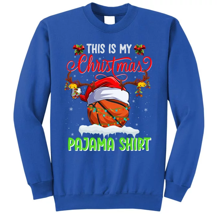 Funny Basketball Christmas Ugly Sweater Basketball Xmas Meaningful Gift Tall Sweatshirt