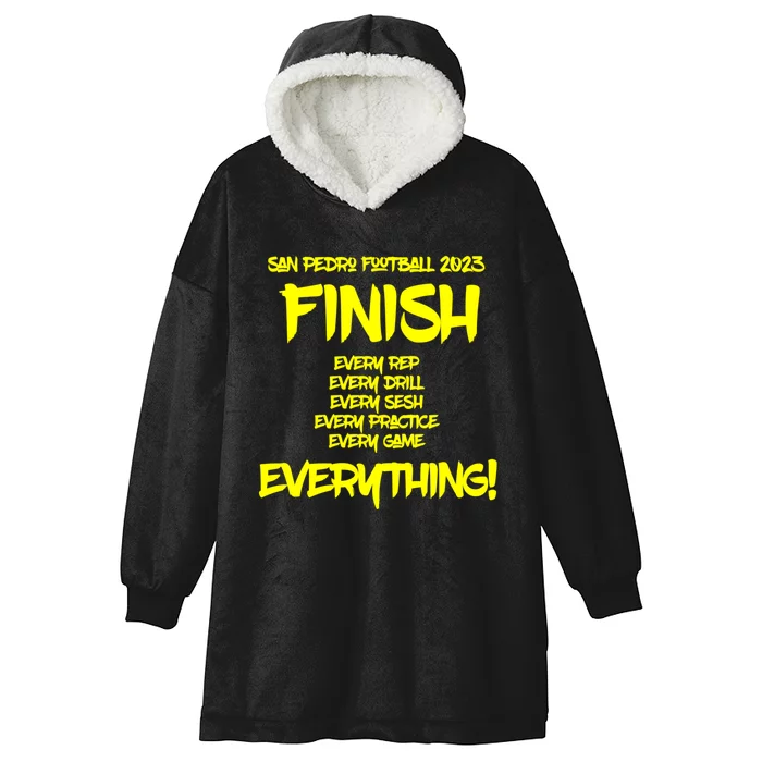 FINISH By Coach Dom Costa Hooded Wearable Blanket