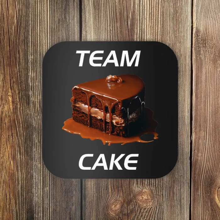 Funny Birthday Cake Team Cake Coaster