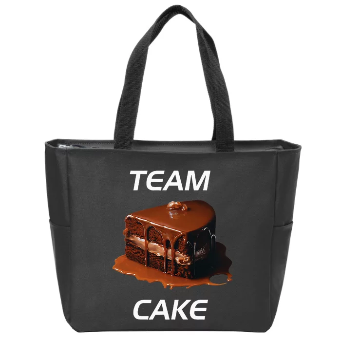 Funny Birthday Cake Team Cake Zip Tote Bag