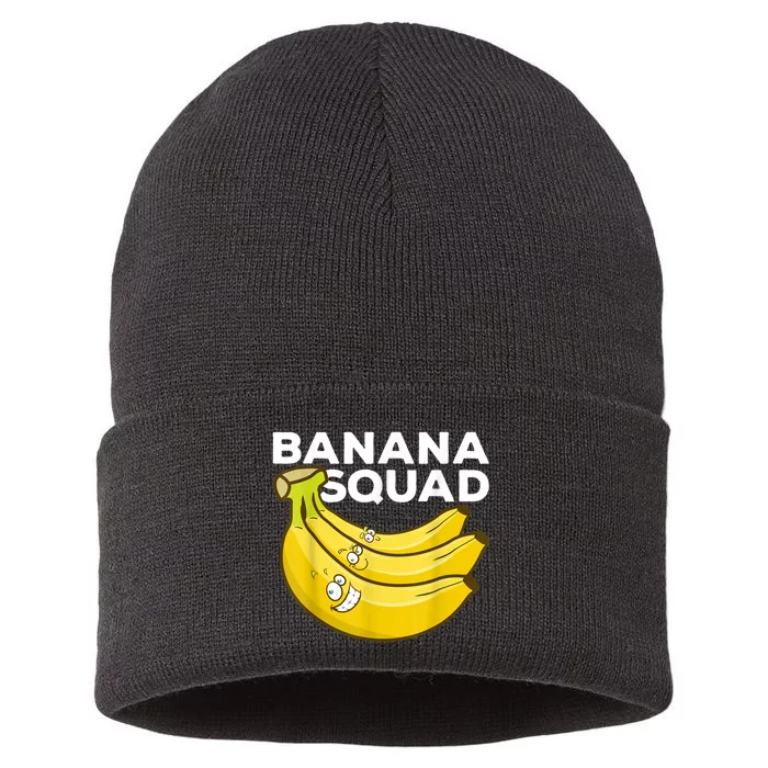 Funny Banana Design For Men Women Kids Banana Fruit Lovers Sustainable Knit Beanie