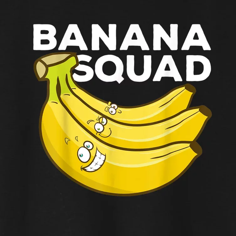 Funny Banana Design For Men Women Kids Banana Fruit Lovers Women's Crop Top Tee