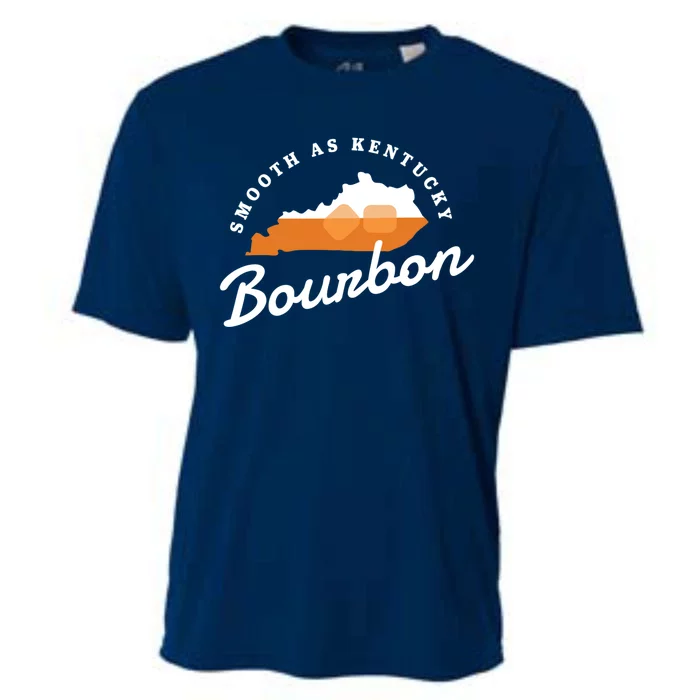 Funny Bourbon Drinker Smooth As Kentucky Bourbon Whiskey Cooling Performance Crew T-Shirt