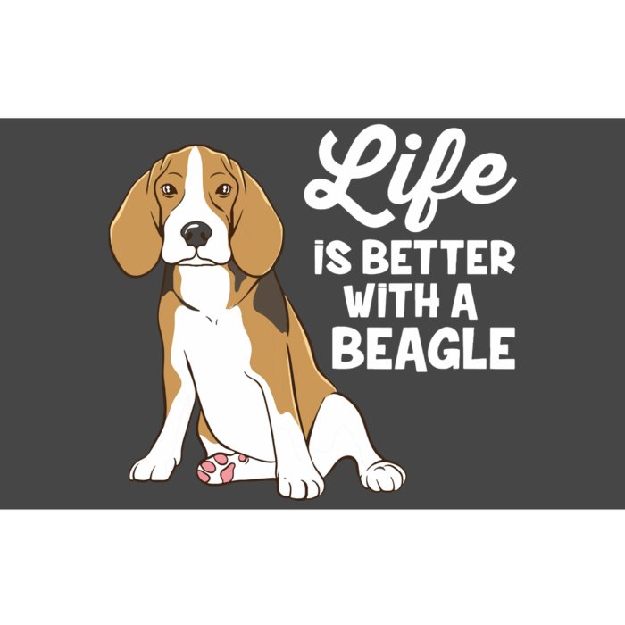 Funny Beagle Dog Life Is Better With A Beagle Bumper Sticker