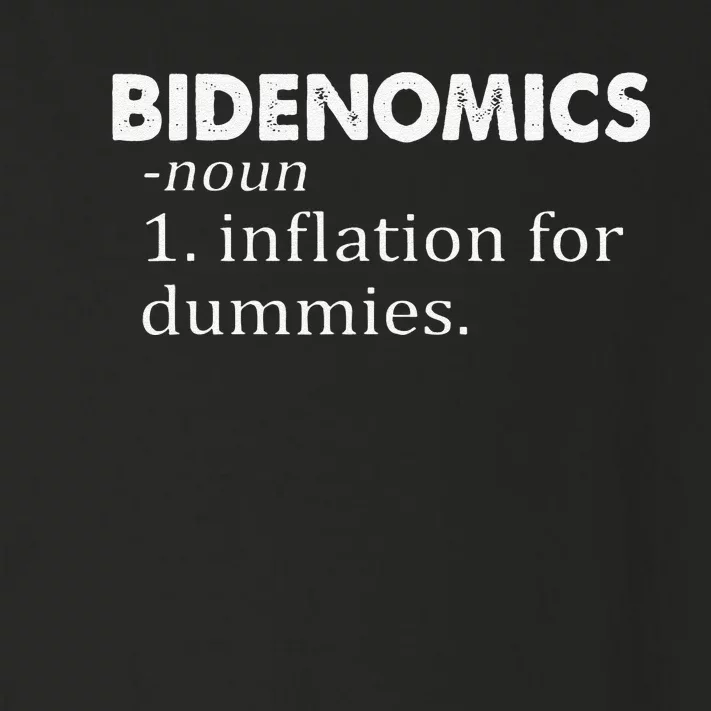 Funny Bidenomics Definition Funny Antibiden Toddler Long Sleeve Shirt