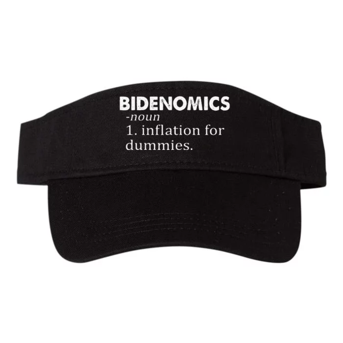 Funny Bidenomics Definition Funny Antibiden Valucap Bio-Washed Visor