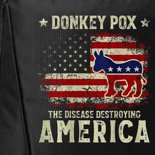 Funny Biden Donkey Pox The Disease Destroying America City Backpack