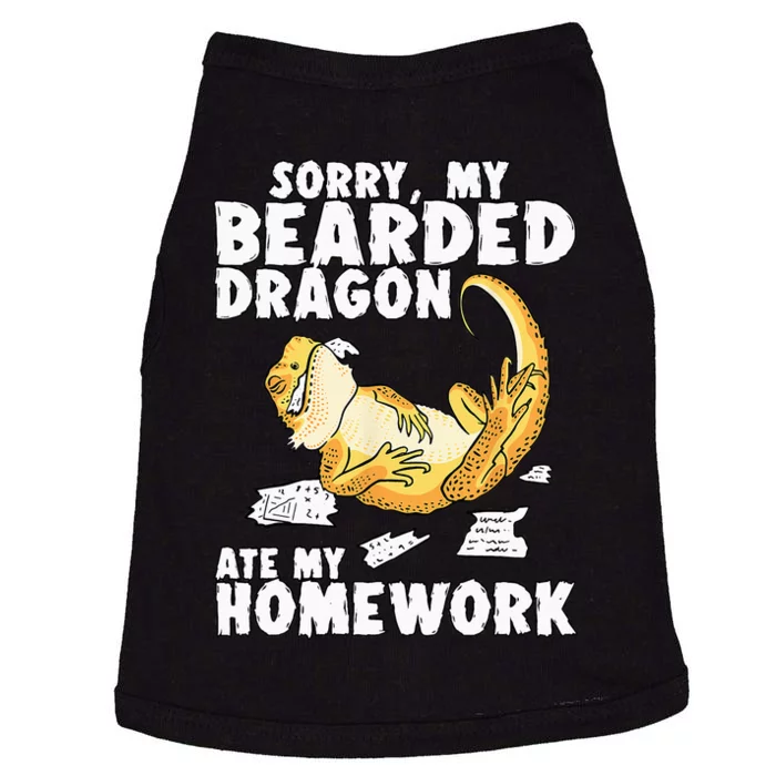 Funny Bearded Dragon Reptile Funny Lizard Doggie Tank