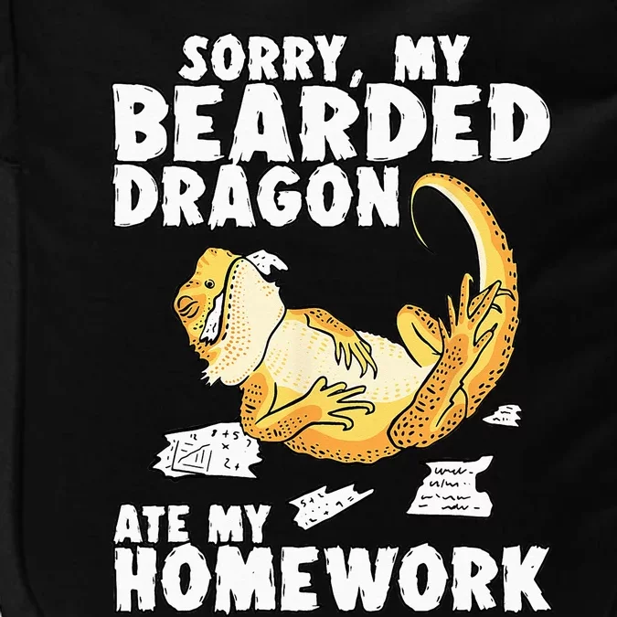 Funny Bearded Dragon Reptile Funny Lizard Impact Tech Backpack