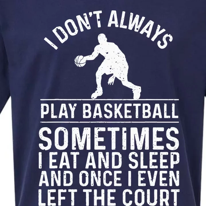 Funny Basketball Design For Kids Men Women Basketball Lovers Sueded Cloud Jersey T-Shirt