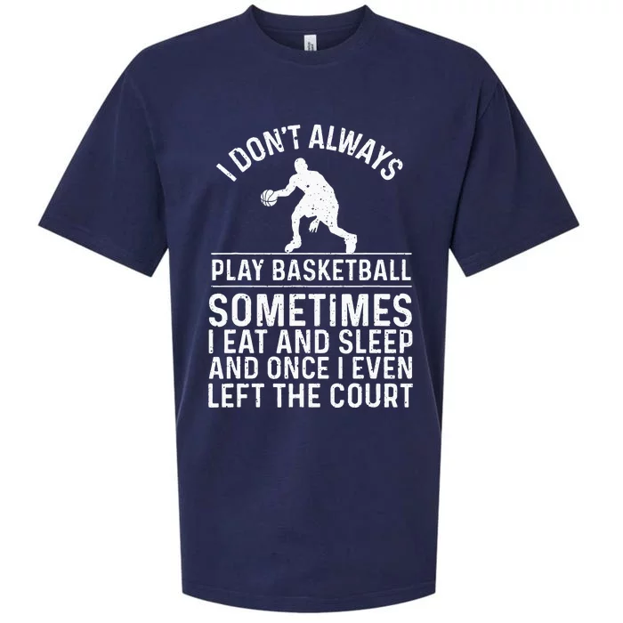 Funny Basketball Design For Kids Men Women Basketball Lovers Sueded Cloud Jersey T-Shirt