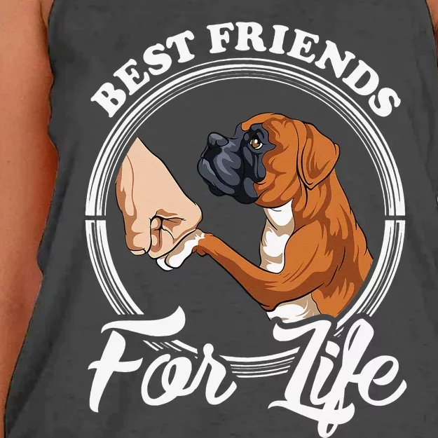 Funny Boxer Dog Boxer Dog Lover Women's Knotted Racerback Tank