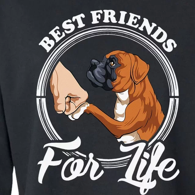 Funny Boxer Dog Boxer Dog Lover Cropped Pullover Crew