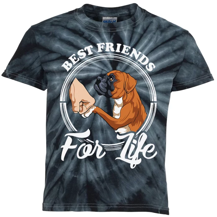 Funny Boxer Dog Boxer Dog Lover Kids Tie-Dye T-Shirt