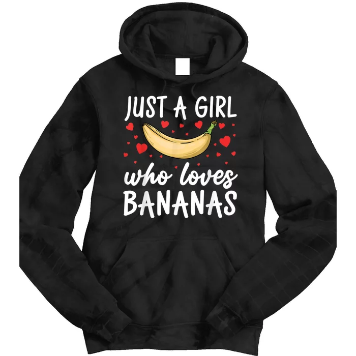 Funny Banana Design For Women Girl Banana Fruit Food Lovers Tie Dye Hoodie