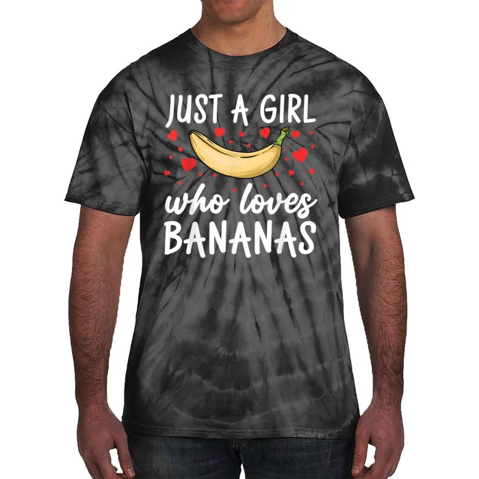 Funny Banana Design For Women Girl Banana Fruit Food Lovers Tie-Dye T-Shirt