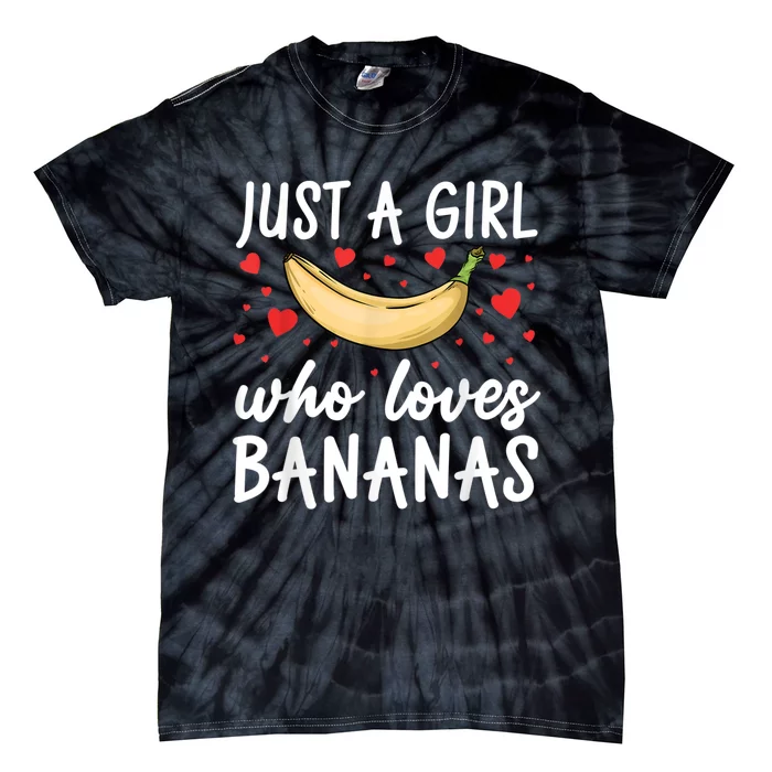 Funny Banana Design For Women Girl Banana Fruit Food Lovers Tie-Dye T-Shirt