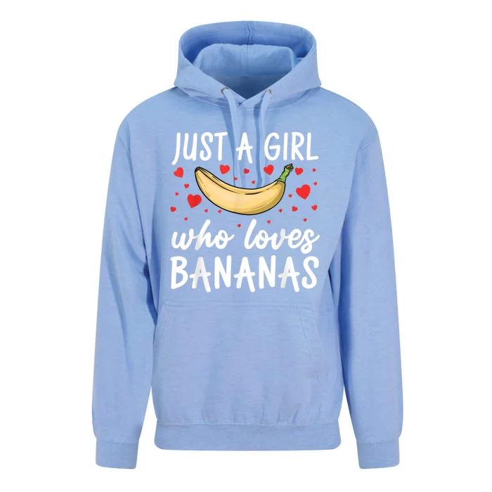 Funny Banana Design For Women Girl Banana Fruit Food Lovers Unisex Surf Hoodie