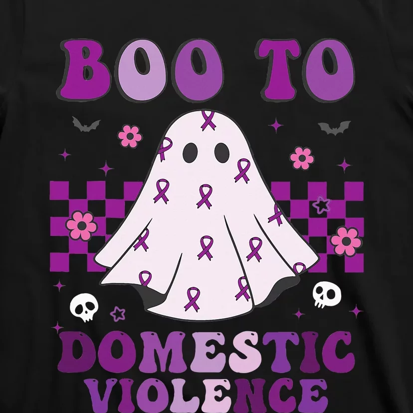 funny Boo Domestic Violence Awareness T-Shirt