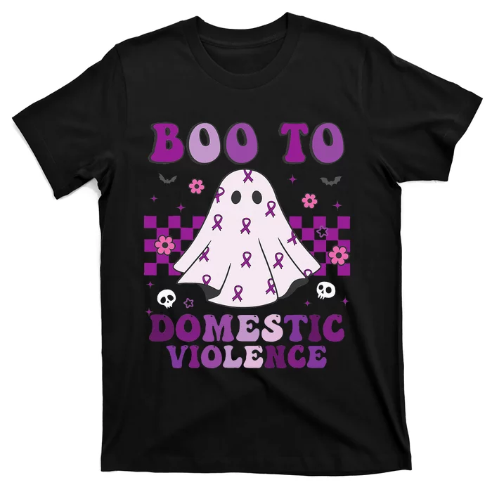 funny Boo Domestic Violence Awareness T-Shirt