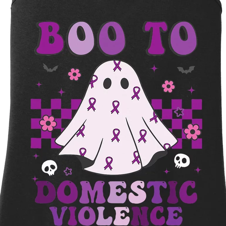 funny Boo Domestic Violence Awareness Ladies Essential Tank