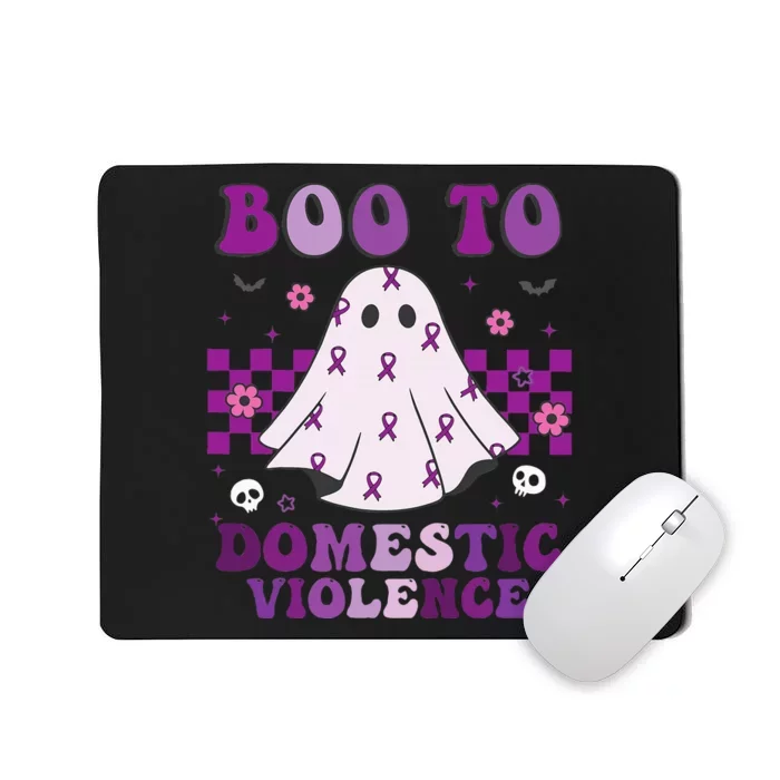 funny Boo Domestic Violence Awareness Mousepad