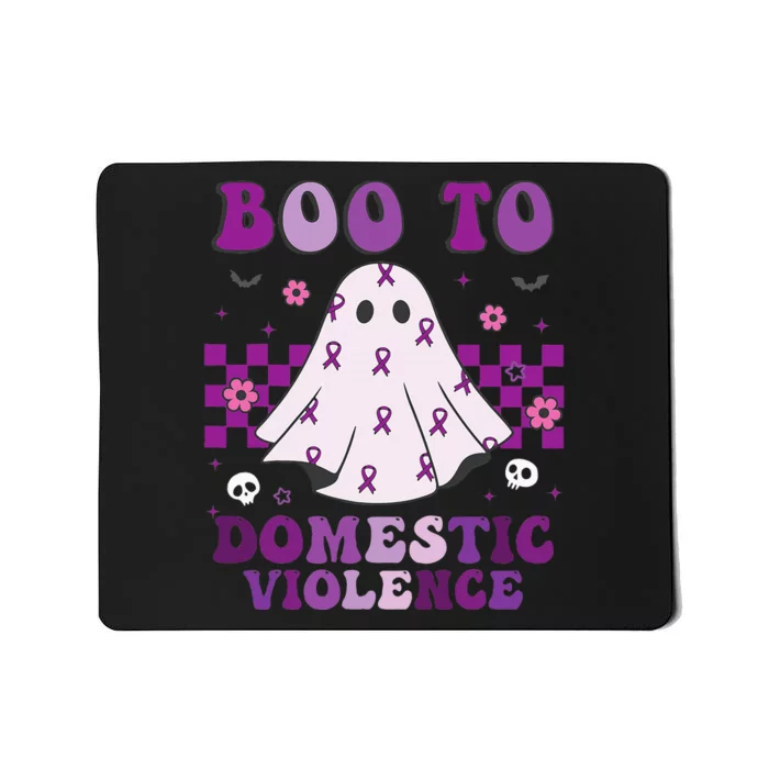 funny Boo Domestic Violence Awareness Mousepad