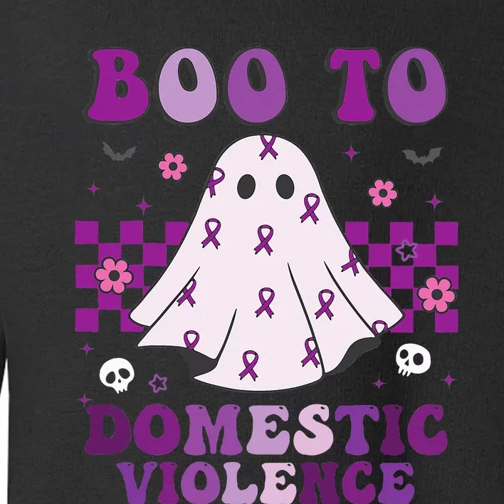 funny Boo Domestic Violence Awareness Toddler Sweatshirt