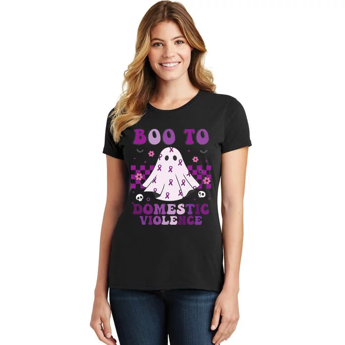 funny Boo Domestic Violence Awareness Women's T-Shirt